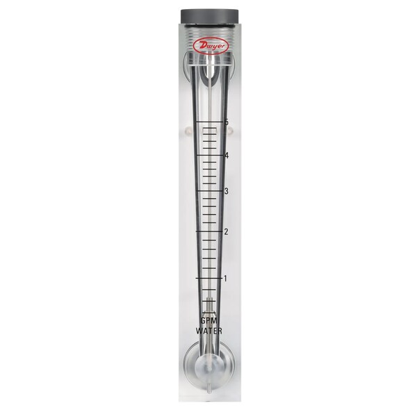 Flowmeter, range .5-5 GPM water.